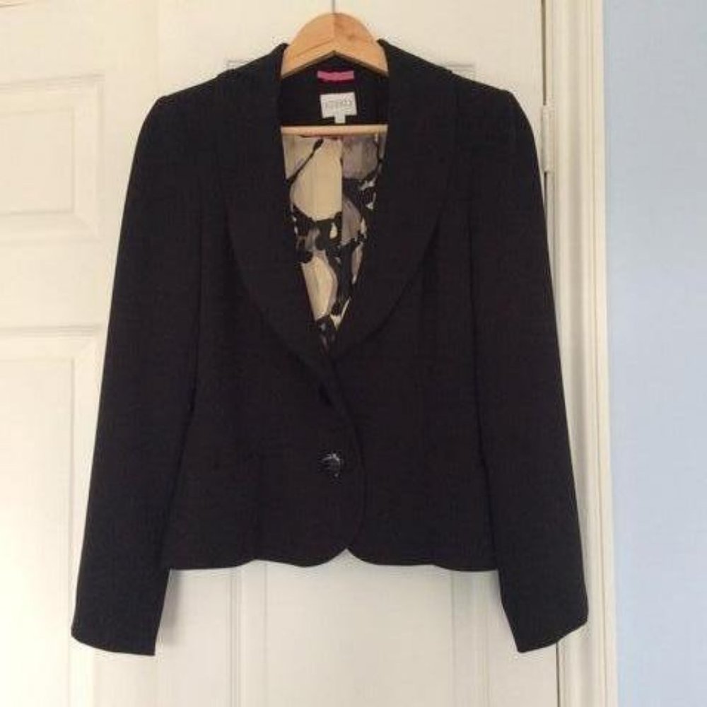 Used Ladies Kaliko Black Jacket Sz 12